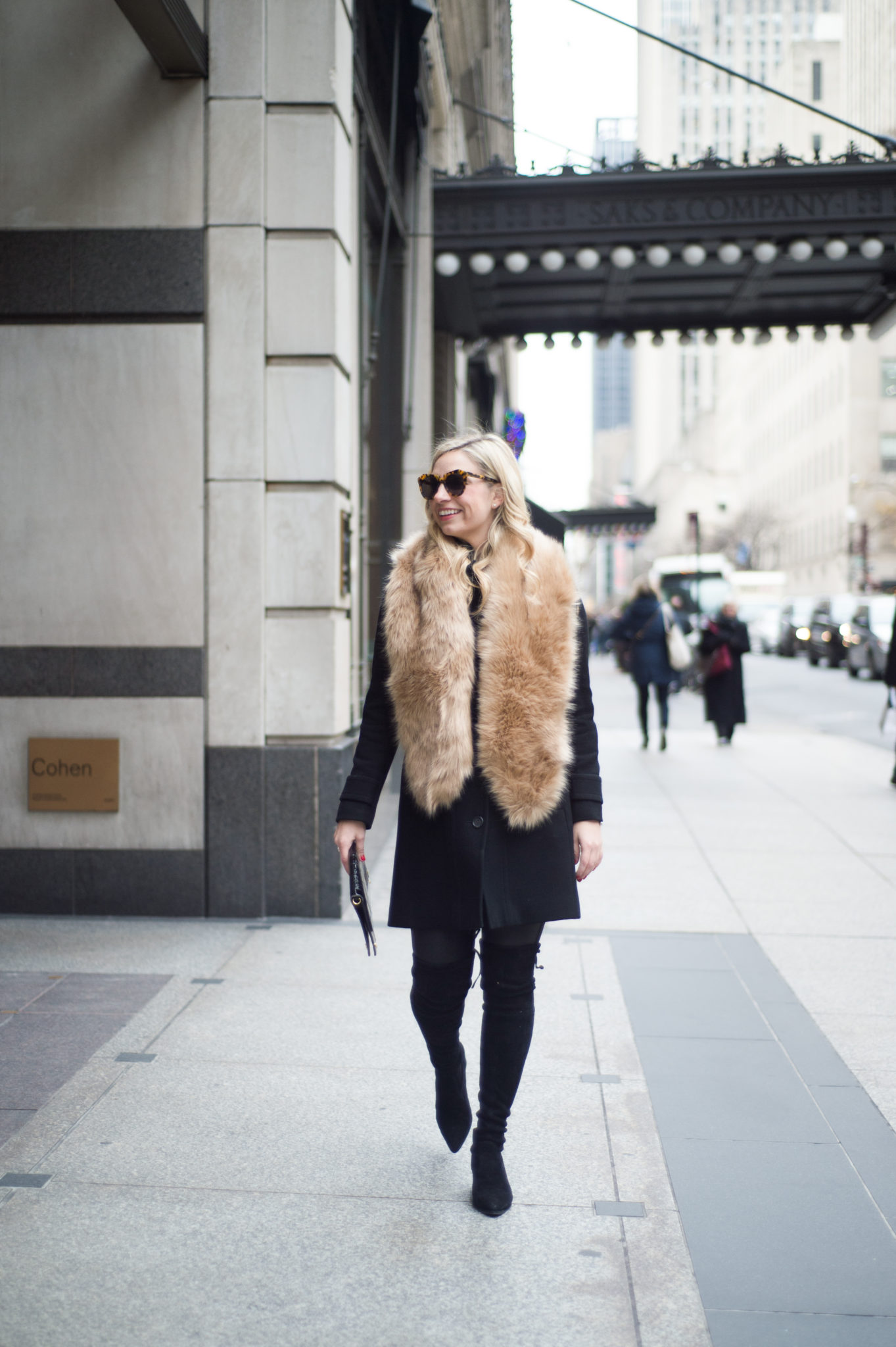 J.Crew black wool coat