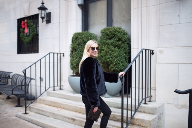 milly faux fur jacket