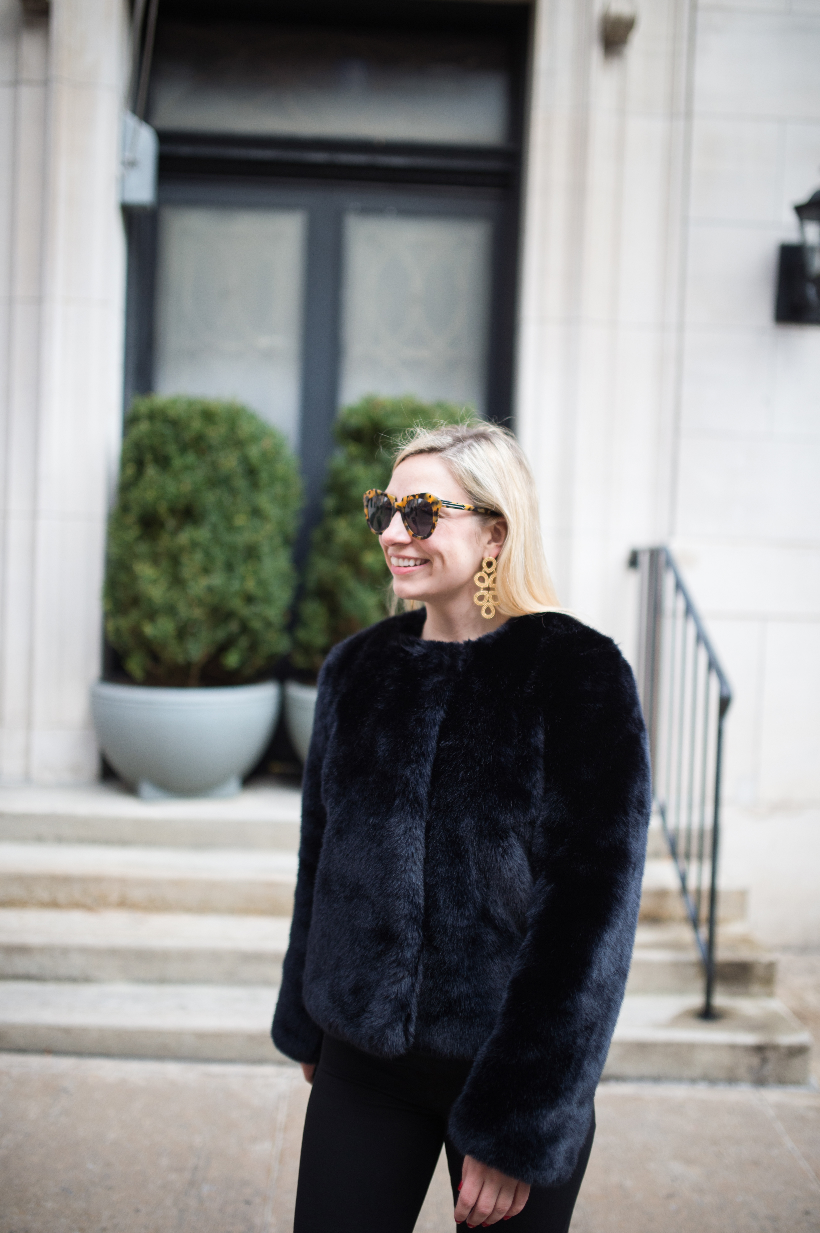 milly faux fur jacket