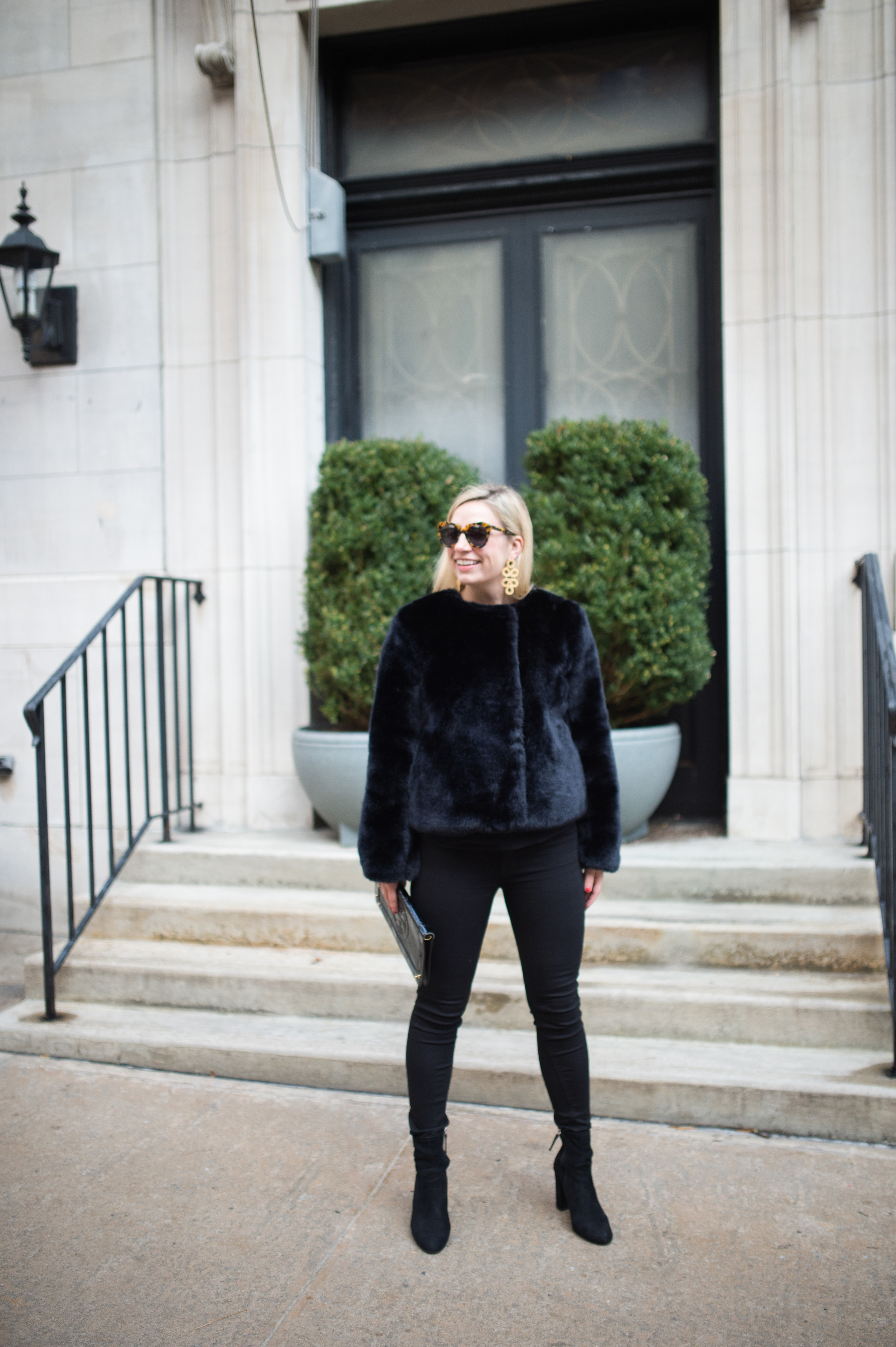 milly faux fur jacket